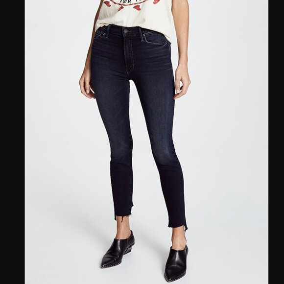 MOTHER The Stunner Zip Two Step Fray Denim Jeans Women's 31 EB - Picture 1 of 15